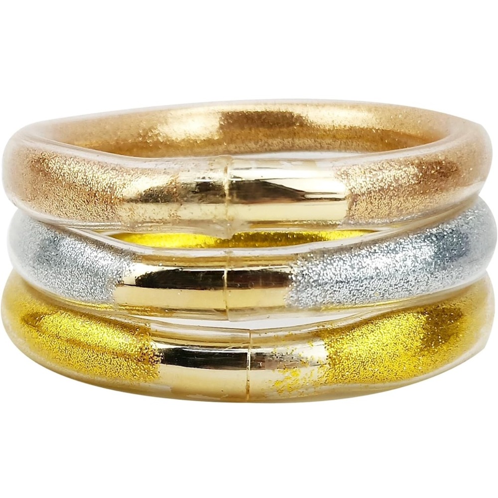 chunky glitter jelly bracelets. 7.5 circumference. New with tags